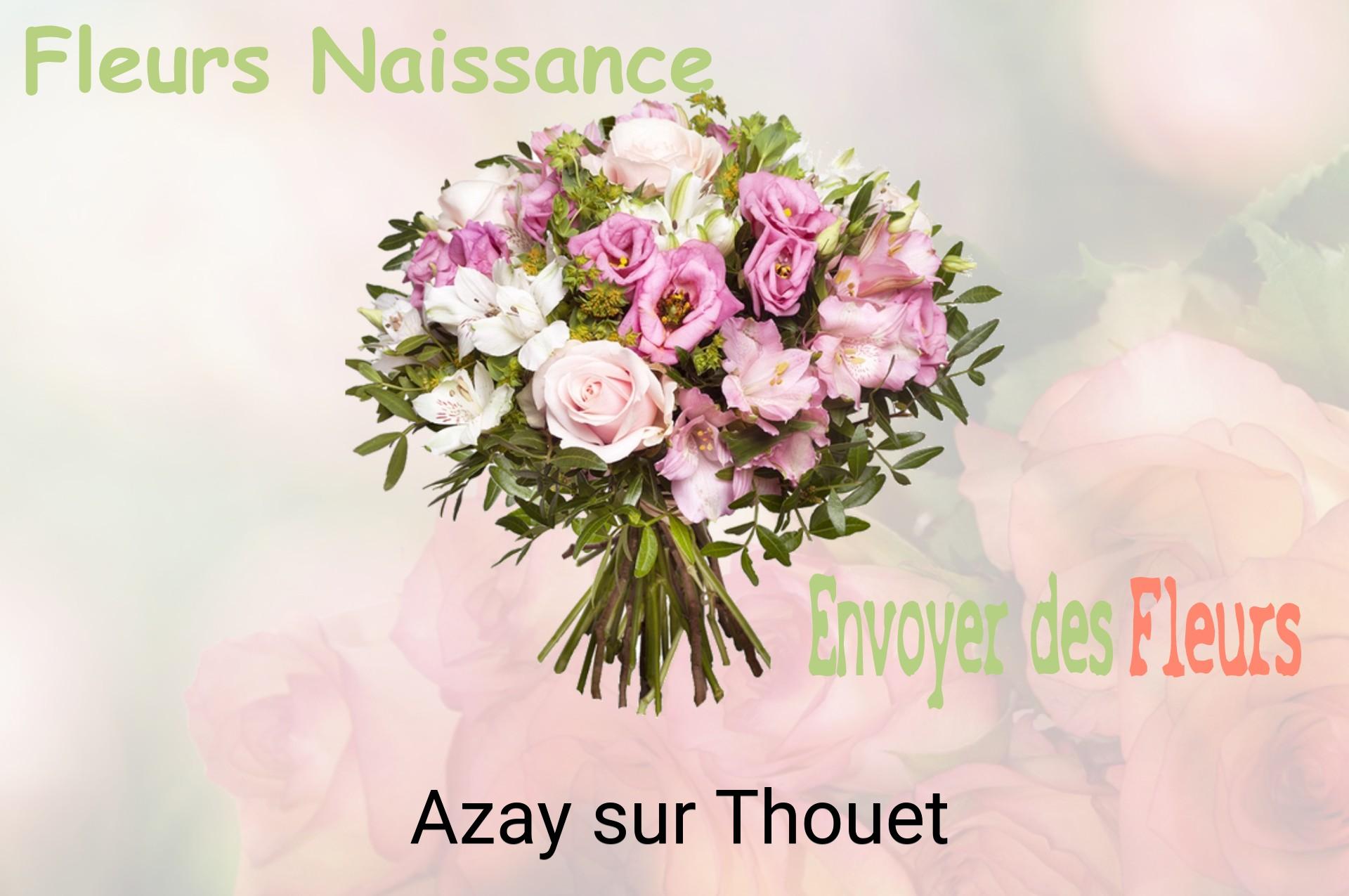 Bouquet de fleurs de naissance livré à Azay-sur-Thouet